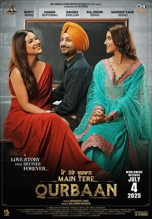Main Tere Qurbaan 2025 Punjabi Movie Poster